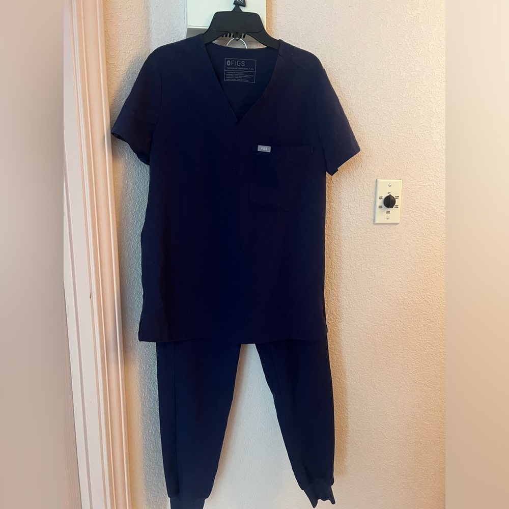Women’s Figs Scrub set size XS Navy blue/joggers